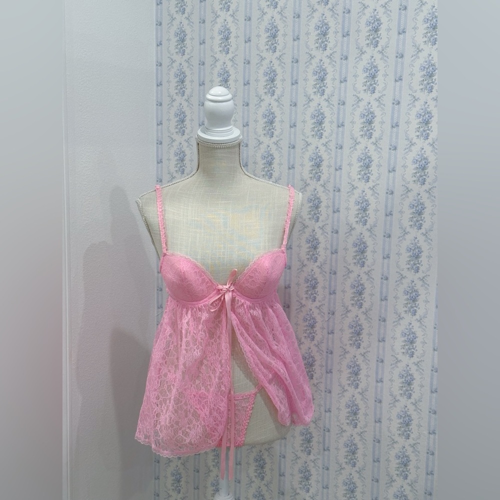 NWTS  Victoria's Secret Pinterest Famous pink Babydoll set